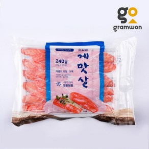 초밥용 촉촉한 게맛살 30미 JNS 맛살 초밥재료, [드라이무료]촉촉한 게맛살 240g, 1개