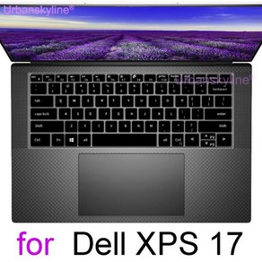 Dell XPS 15 키보드 커버 9500 9510 9520 9550 9560 9570 9575 9650 7590 터치 프로텍터 스킨 케이스 노트북 실리콘, 01 Clea, 1개