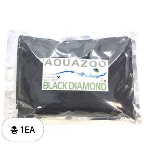 AQUAZOO 어항용 바닥재 0.1~0.3mm 4kg, BLACK DIAMOND, 1개