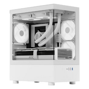 AMD 7700/RTX4080 SUPER 조립 PC 데스크탑 게이밍 컴퓨터 어항케이스 C329, CASE1 비바리움 화이트