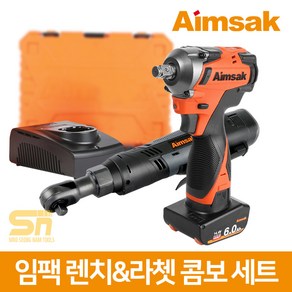 아임삭 14.4V 충전 임팩 렌치 라쳇 BL14SQRW 콤보세트, 1개