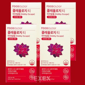 푸드올로지 마시는 다이어트 콜레올로지 티 하비탈출(15포 x 4박스), 120g, 4개, 15회분