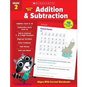 (영문도서) Scholastic Success with Addition & Subtaction Gade 2 Papeback, Scholastic Teaching Resouces, English, 9781338798296