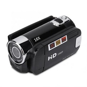 풀 HD 캠코더 비디오 270 도 회전 화면 16X 야간 촬영 줌 16MP 1080P, 2) EU plug, 없음