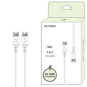 PD100W 초고속 CtoC 충전케이블 1.2M / 초고속충전 데이타전송 MON-CC-PD100W-120, 1개