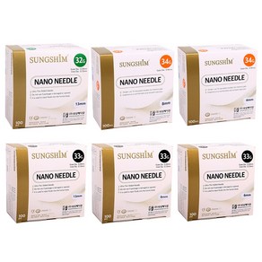 성심 나노니들 Nano Needle 1박스 100개입 32G 33G 34G (멸균주사침), 1개