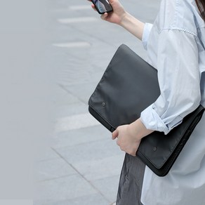 디와이컴퍼니 노트북슬림케이스 가방 파우치 맥북 그램 14인치 15인치 17인치 케이스, 블랙