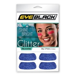 Glitte EYEBLACK 반짝이 컬러 아이블랙 아이패치 2 pai ( 4 pcs), 블루