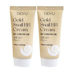 [선우] 디쥬 골드 달팽이 비비크림 50ml 자외선차단 SPF 50+ PA+++ 주름개선 BB크림, 2개