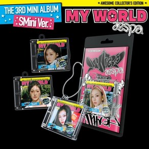 에스파 (aespa) - 미니앨범 3집 : MY WORLD [SMini Ve.](스마트앨범) [커버 4종 중 1종 랜덤발송]