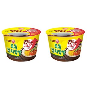 오뚜기 맛있는 컵밥 톡톡김치알밥, 222g, 12개