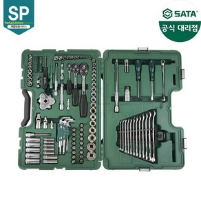 SATA 사타 자동차 공구 세트 (128PCS) 09014A 자동차정비 수리 수공구, 1개