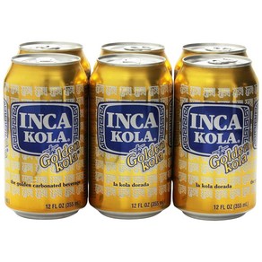 Inca Kola The Golden 더 골드 잉카 콜라 12oz(355ml) 6캔, 355ml, 6개