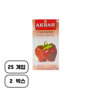 아크바 딸기향 홍차, 2g, 25개입, 2개