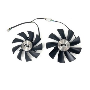 그래픽카드 쿨러 ZOTAC GTX 100 Ti GTX1080 용 MM GAA8S2H 냉각 팬 미니 듀얼 그래픽 카드 2 피스, 02 black 2-Fan, 02 2 PCS
