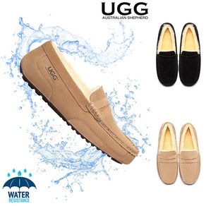 호주 AS UGG 남성 겨울 양털 모카신 로퍼 퍼 신발