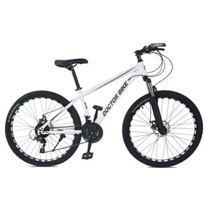 [3종사은품 증정]닥터바이크 66cm 21단 디스크브레이크 MTB 자전거 F-26S 2023년형 2컬러, 화이트-미조립, 1개, 170cm