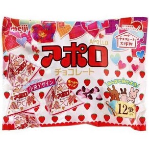 메이지 Meiji 아폴로 초콜릿 백 132g 12봉지, 12개