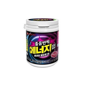 롯데 에너지충전 졸음번쩍껌 에너지 직장인 학생 운전중 1개입, 87g, 1개