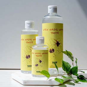 SOOP 위치하젤 100%추출물 홍조 열감에 좋은 가벼운 워터토너-지성피부 추천, 500ml, 1개