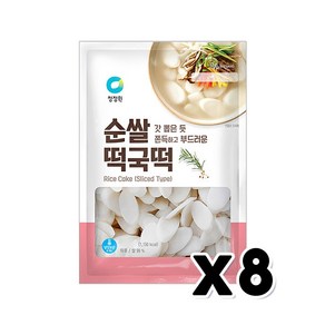 청정원 순쌀떡국떡 간편조리 요리용떡 400g x 8개