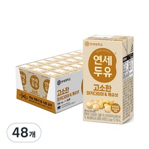 연세두유 고소한 마카다미아 & 캐슈넛 두유, 48개, 190ml