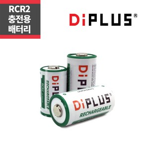 DiPLUS CR2 충전용 배터리 RCR2 리튬인산철 건전지, 1개