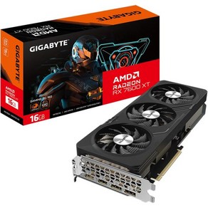 기가바이트 라데온 RX 7600 XT 게이밍 OC 16G 그래픽 카드 윈드포스 팬 16GB 128비트 GDDR6 GVR76XT OC16GD 비디오, 1개