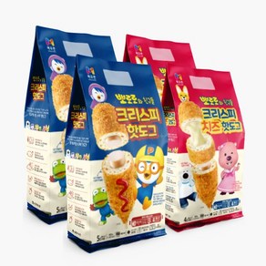 [KT알파쇼핑]뽀로로와 친구들 크리스피 치즈핫도그 320g x 2 + 크리스피 핫도그 400g x2