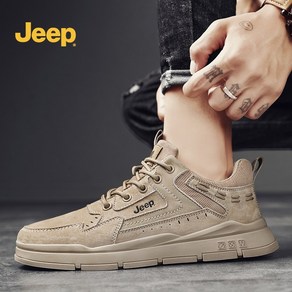 JEEP 소가죽 남성 편한 단화 여름 운동화 트레킹화 남자 캐쥬얼 구두 미끄럼방지신발