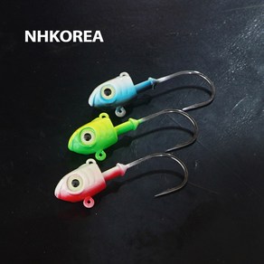 NH 오리진 케이무라 지그헤드 농어 광어 우럭 롤링 바다낚시 명품, 1/2oz(그린케이무라), 1세트, 3개입