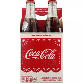 코카콜라 멕시칸코크 멕시코산 유리병 콜라 소장가치 코크 12oz(355ml) 4병 Coke De Mexico Mexican