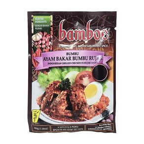 인도네시아 밤보에 bamboe 아얌 바카르 봄부 루작 46g / AYAM BAKAR BUMBU RUJAK