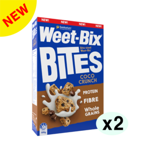 Weet Bix 위트빅스 바이트 초코맛 코코크런치, 2개, 500g