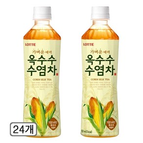 롯데 오늘의차 옥수수수염차 500ml (1박스), 24개