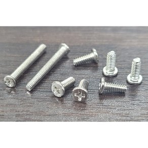 초소형나사 마이크로볼트 작은나사 M1.6x3mm(200개) 외 사이즈선택