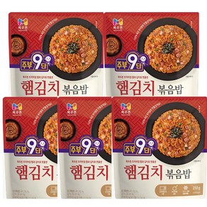 목우촌 주부9단 햄김치볶음밥, 5개, 210g