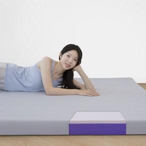 마주미소 단단한 허리에 좋은 메모리폼 토퍼 매트리스 탄탄한 바닥 침대 차박 롤팩