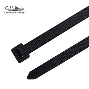 [CableMate] 케이블메이트 케이블타이 1000개 UN-150ib [중/150mm] [블랙], 1개