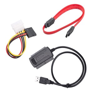 USB 2.0 ~ 2.5 3.5 SATA PATA IDE 드라이브 어댑터 컨버터 케이블 하드 드라이브, 1개