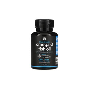 Spots Reseach 스포츠리서치 Omega-3 오메가3 Fish Oil EPA DHA Tiple Stength 30 Softgels 소프트젤, 30정, 1개