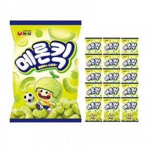 농심 메론킥 메론맛 과자 16개입 1BOX, 16개, 60g