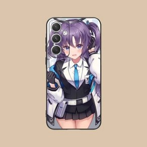 블루아카이브 삼성 갤럭시 케이스 핸드폰 Blue Archive Yuuka Mobile Phone Case for Samsung Galaxy S24 S23 S22 S21 S20 S1