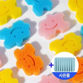 퓨어클링 붙이는 주방 수세미 5개 + 비누트레이 1개, 없음