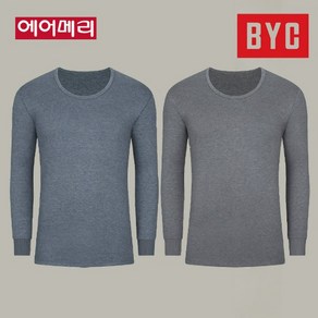 BYC 남성 에어메리 삼중직 상의 내의 단품 겨울내복 DAS0078