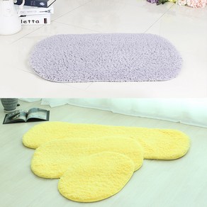 유투 보들보들 극세사 터치 발매트, 그레이