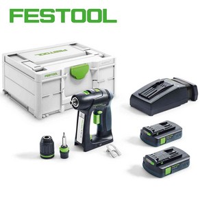 [FESTOOL] 페스툴 충전 드릴 C 18 C3 1-Plus KR (576441), 1개, 본품 + 배터리2개이상