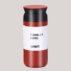 위베이지크 어디서나쏙 예쁜 진공 텀블러, 레드, 350ml, 1개