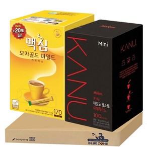 맥심 모카골드 170티+카누 미니 마일드 로스트 아메리카노100티, 900mg