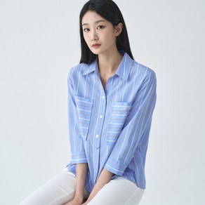 지센 멀티스트라이프 빅포켓 셔츠 LCWSO322_SB 1425442